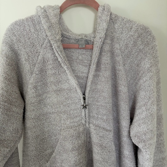 Barefoot Dreams Soft Gray Zip-Up Robe - Picture 5 of 6
